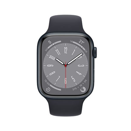 Apple Watch Series 8 GPS, boîtier Aluminium Minuit 45mm avec Bracelet Sport Minuit